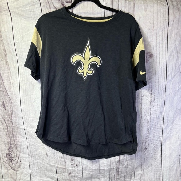 Nike NFL Black and Gold Saints T-Shirt Large - Picture 1 of 6